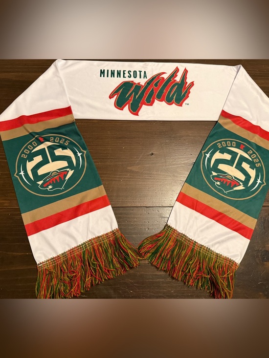 NHL Other - NHL Minnesota Wild White and Green 25th Anniversary Scarf